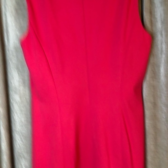 NWT Talbots Pink Small V Neck Sleeveless Sheath Dress Size 10 - Picture 9 of 16